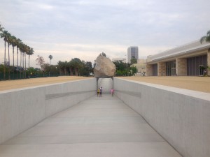 Levitated Mass, the summer it arrive in Los Angeles, 2013